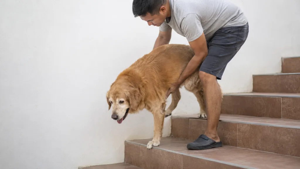 perro escalera