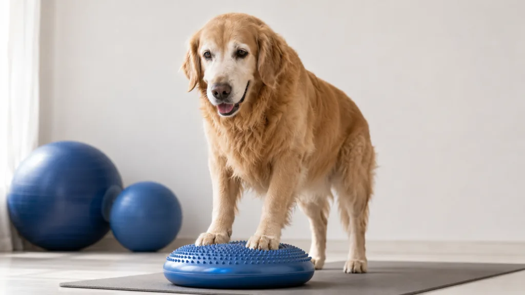 Ejercicios suaves para perros mayores con poca movilidad