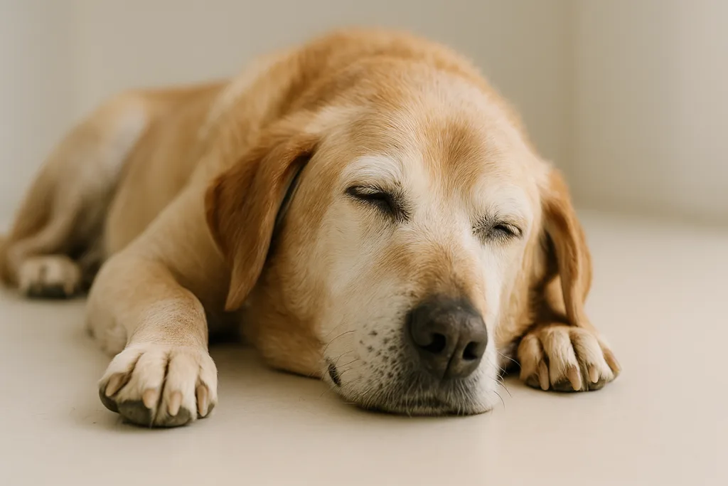 Por qué mi mascota senior duerme más y se mueve menos