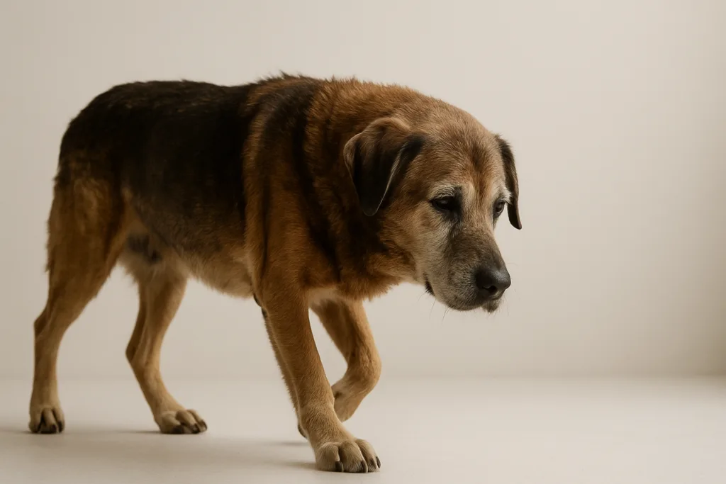Por qué mi perro senior camina más lento que antes