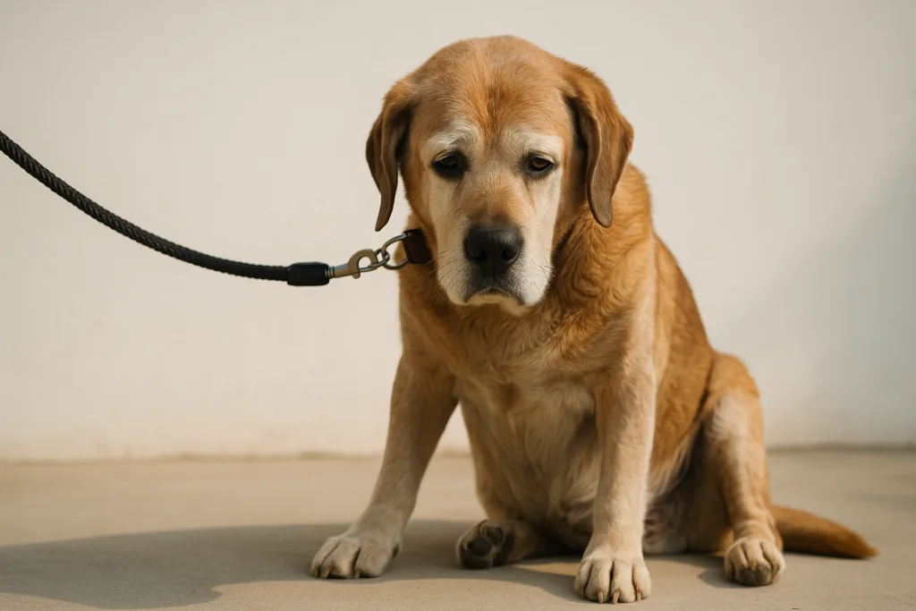 Qué hacer si tu perro viejo ya no quiere salir a pasear