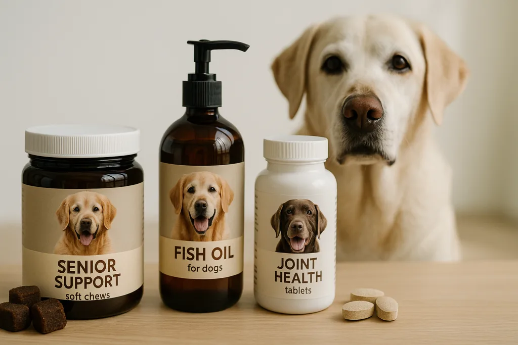 Suplementos para perros senior: qué debes saber antes de comprar